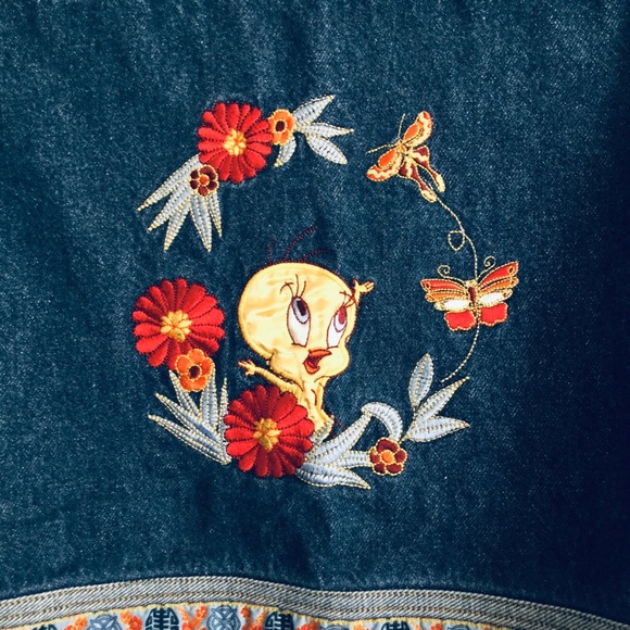 Tweety Bird Embroidered Looney Tunes Jacket - Picture 3 of 4